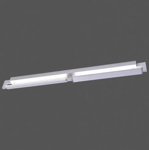 Applique Murale / Plafonnier Paul Neuhaus Q-Matteo Led Aluminium, 2 Lumieres, Telecommandes