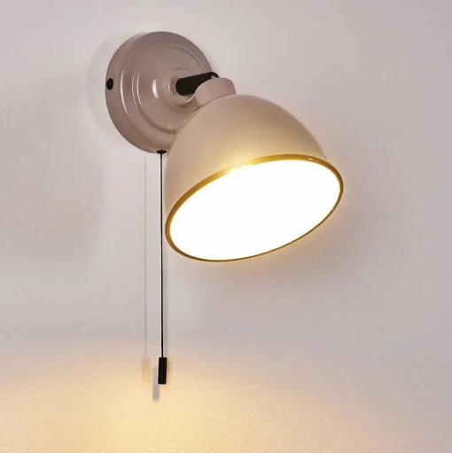 Applique Murale Catharine Gris, 1 Lumiere
