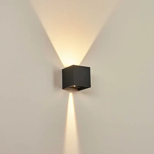 Applique Murale D'Exterieur Tamarin Led Anthracite, 1 Lumiere