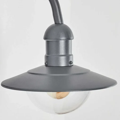 Applique Murale D'Exterieur Elima Anthracite, 1 Lumiere, Detecteur De Mouvement