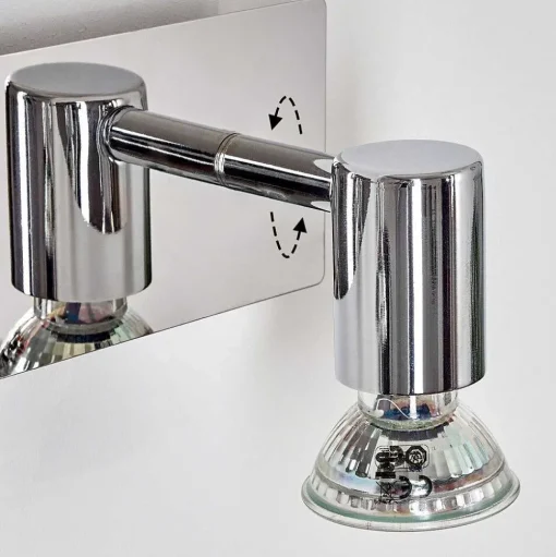 Applique Murale Sibarco Led Chrome, 2 Lumieres