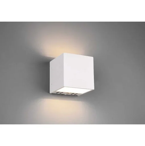 Applique Murale Trio Figo Led Blanc, 1 Lumiere, Telecommandes, Changeur De Couleurs