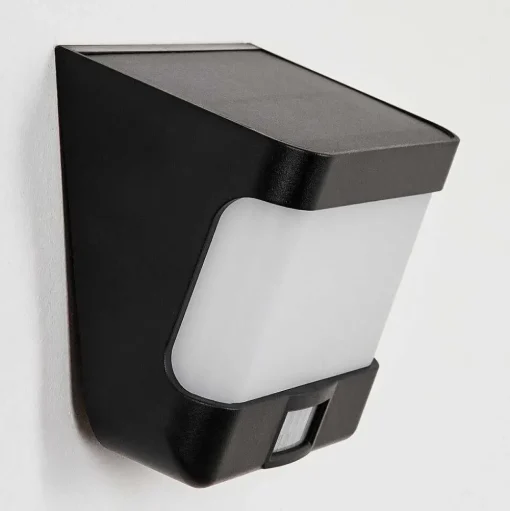 Applique Solaire Colchagua Led Noir, Blanc, 1 Lumiere, Detecteur De Mouvement