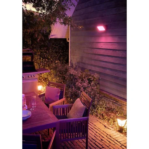 Borne Lumineuse Philips Hue Ambiance White & Color Econic Led Noir, 1 Lumiere, Changeur De Couleurs