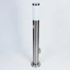Borne Lumineuse Sessa Nickel Mat, 1 Lumiere, Detecteur De Mouvement