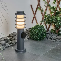 Borne Lumineuse Tunes Anthracite, 1 Lumiere