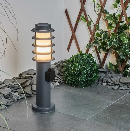 Borne Lumineuse Tunes Anthracite, 1 Lumiere
