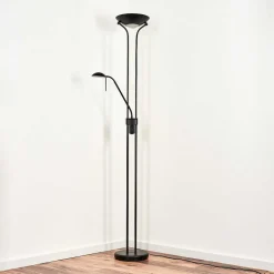 Lampadaire Biot Led Noir, 2 Lumieres