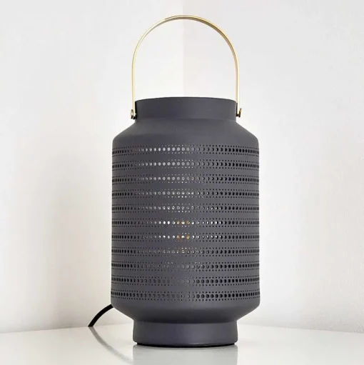 Lampe A Poser Nakajima Noir, Blanc, 1 Lumiere