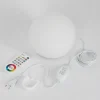 Lampe De Table Idual Dahlia Led Nickel Mat, 1 Lumiere, Telecommandes, Changeur De Couleurs
