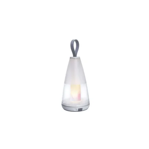 Lampe De Table Lutec Pepper Led Blanc, 1 Lumiere, Changeur De Couleurs