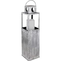 Lampe Solaire Globo Led Argent Oxyde, 1 Lumiere