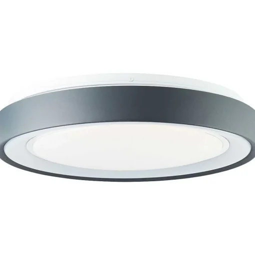 Plafonnier Brilliant-Leuchten Tessy Led Noir, 1 Lumiere, Telecommandes, Changeur De Couleurs