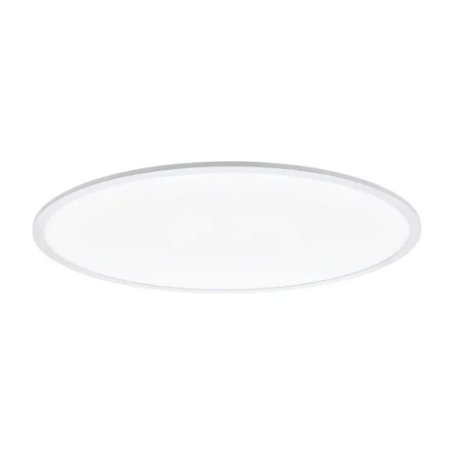 Plafonnier Eglo Connect Sarsina-C Led Blanc, 1 Lumiere, Telecommandes, Changeur De Couleurs