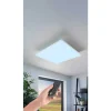 Plafonnier Eglo Turcona-Z Led Blanc, 6 Lumieres, Changeur De Couleurs