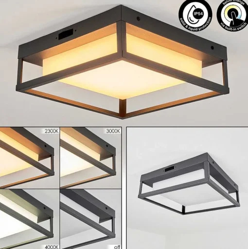 Plafonnier Exterieur Nonza Led Anthracite, 1 Lumiere