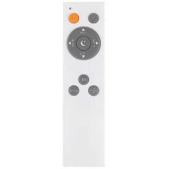 Plafonnier Globo Doro Led Blanc, 2 Lumieres, Telecommandes, Changeur De Couleurs