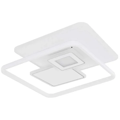 Plafonnier Globo Roderick Led Blanc, 1 Lumiere, Telecommandes