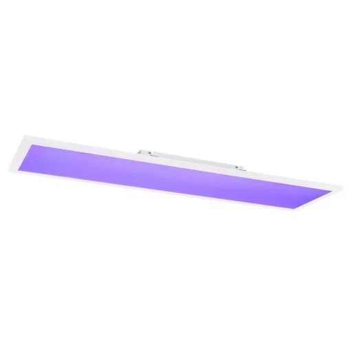 Plafonnier Globo Rosi Led Blanc, 1 Lumiere, Telecommandes, Changeur De Couleurs