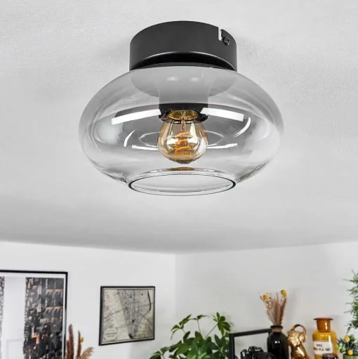 Plafonnier Haikala Noir, 1 Lumiere
