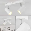Plafonnier Javel Chrome, Blanc, 2 Lumieres