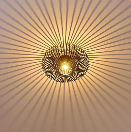 Plafonnier Ovari Noir, 1 Lumiere