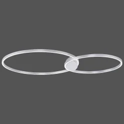 Plafonnier Paul Neuhaus Q-Kate Led Aluminium, 1 Lumiere, Telecommandes