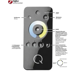 Plafonnier Paul Neuhaus Q-Kiara Led Blanc, 1 Lumiere, Telecommandes