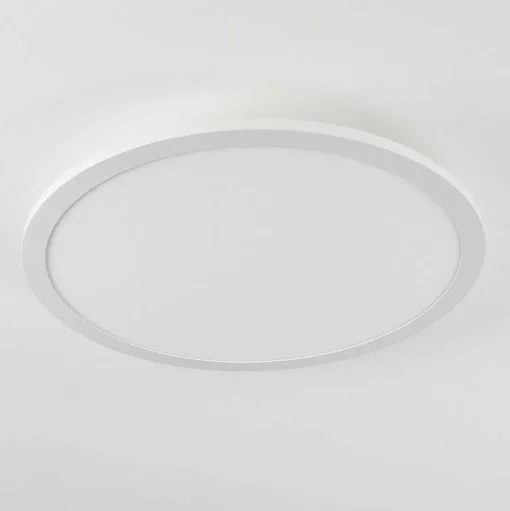 Plafonnier Sani Led Blanc, 1 Lumiere, Telecommandes, Changeur De Couleurs