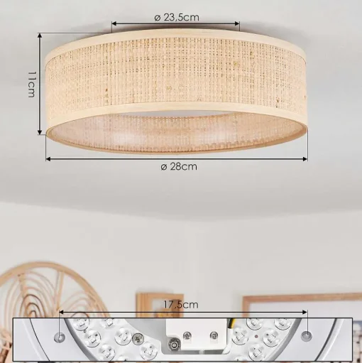 Plafonnier Wynona Led Blanc, 1 Lumiere