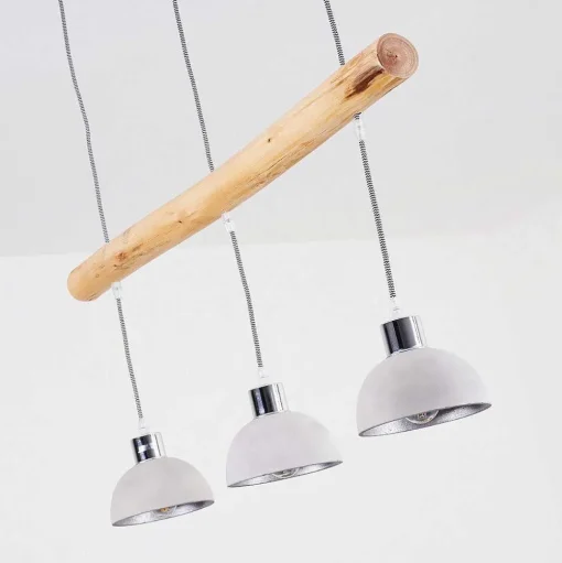 Suspension Ambri Nickel Mat, 3 Lumieres