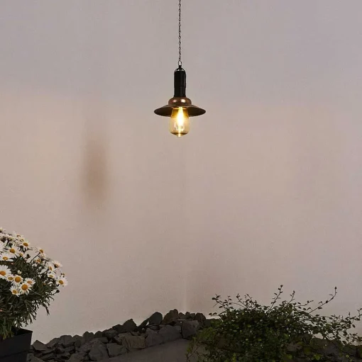 Suspension Anaheim Led Cuivre, Noir, 1 Lumiere