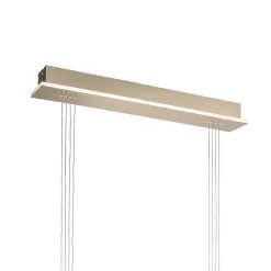 Suspension Paul Neuhaus Q-Etienne Led Laiton, 2 Lumieres, Telecommandes
