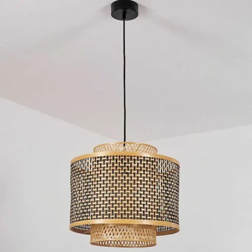 Suspension Tunga Noir, 1 Lumiere