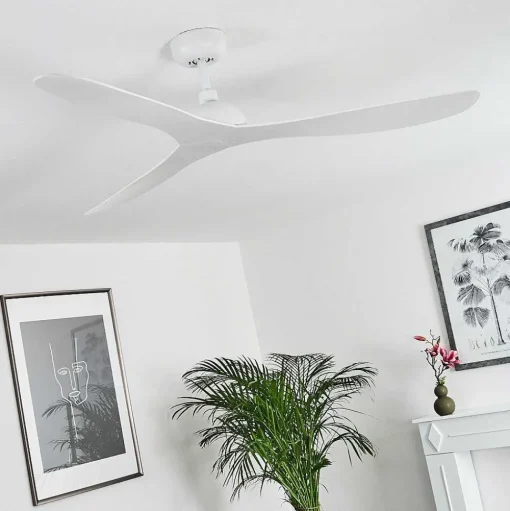 Ventilateur De Plafond Mella Blanc, Telecommandes